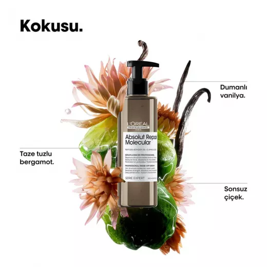 LOREAL Absolut Repair Molecular Tüm Yıpranmış Saçlar İçin Onarıcı ve Güçlendirici Serum 250ml