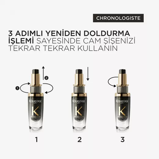 KERASTASE Chronologiste Parfümlü Besleyici Saç Bakım Yağı Refill 75ml