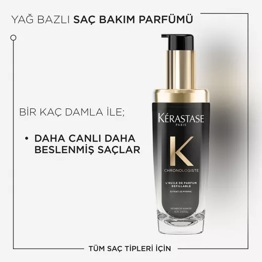 KERASTASE Chronologiste Parfümlü Besleyici Saç Bakım Yağı 75ml