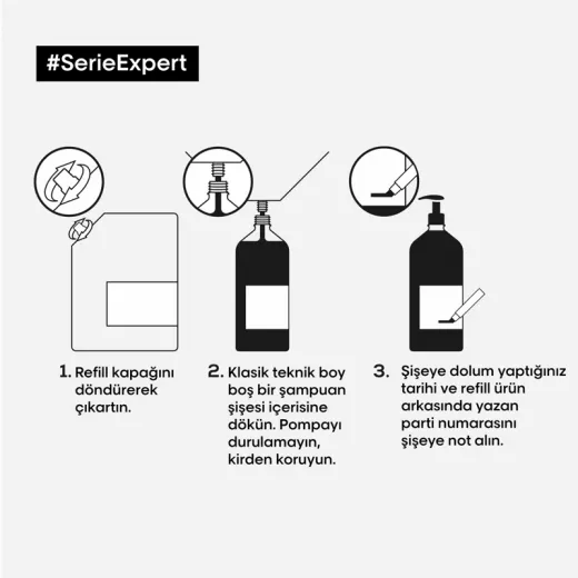 LOREAL Keratin Alpha Sleek Elektriklenme Önleyici ve Pürüzsüzleştirici Sülfatsız Şampuan Refill 500ml