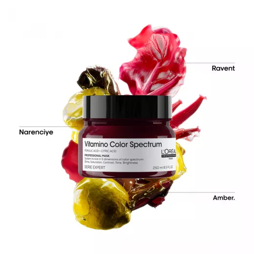 LOREAL Vitamino Color Spectrum Boyalı Saçlar İçin Nemlendirici Bakım Maskesi 250ml