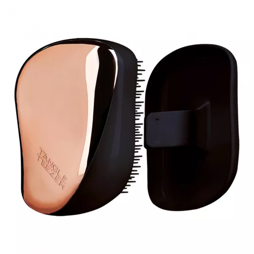 Tangle Teezer Compact Styler Rose Gold Black Tüm Saç Tipleri İçin Düğümlenme Açıcı Kolay Tarama Fırçası
