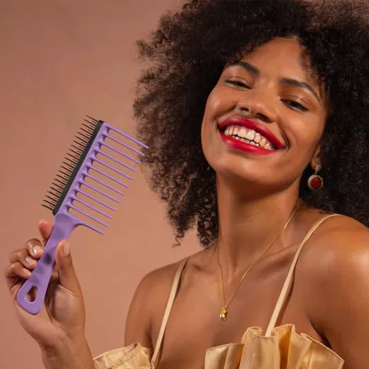 Tangle Teezer Wide Tooth Comb Yoğun Kıvırcık Saçlar İçin Çift Taraflı Kolay Tarama Tarağı