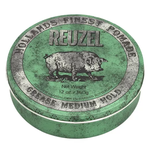 Reuzel Green Pomade Grease Orta Tutucu Parlak Wax 340g
