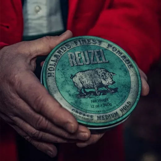 Reuzel Green Pomade Grease Orta Tutucu Parlak Wax 340g