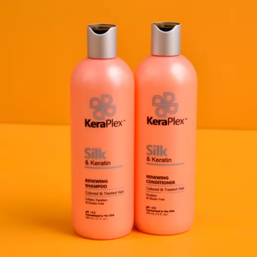 KeraPlex Yıpranmış ve Boyalı Saçlar İçin Onarıcı İpek ve Keratin Saç Kremi 380ml