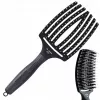 Olivia Garden Finger Brush FB Combo Large Saç Fırçası Siyah