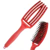 Olivia Garden Finger Brush FB Combo Medium Saç Fırçası Kırmızı